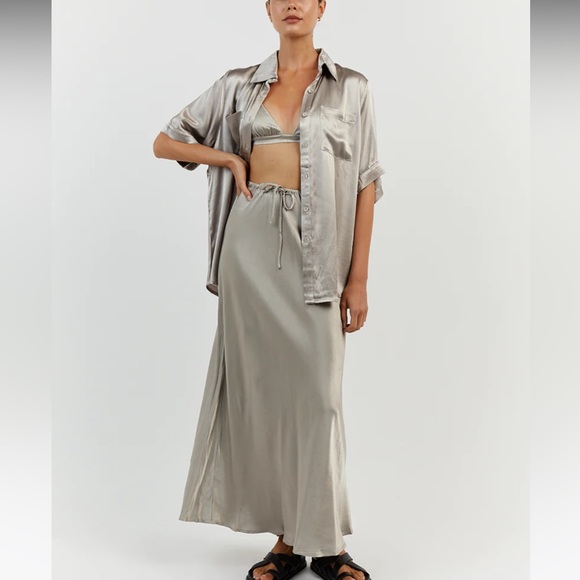 DISSH Other - Dissh 3 piece set. Skirt + bralette size 6. Overshirt size 4